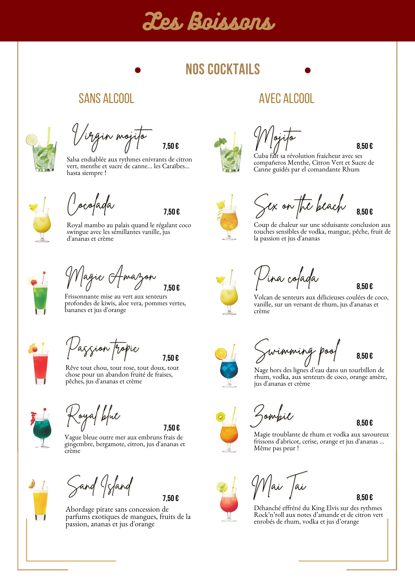 Bar à cocktails